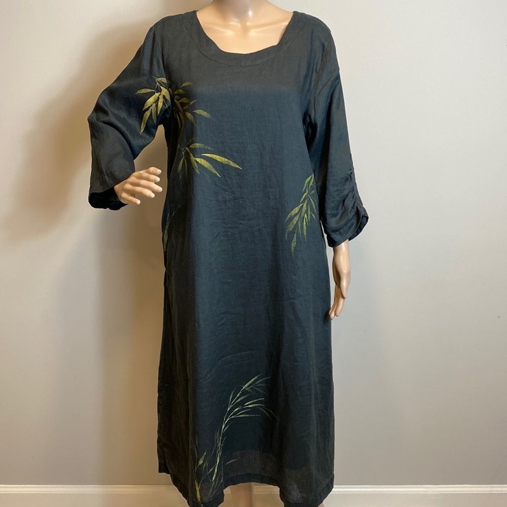 Loy and Renee lightweight maxi dress, lagenlook style,size M.